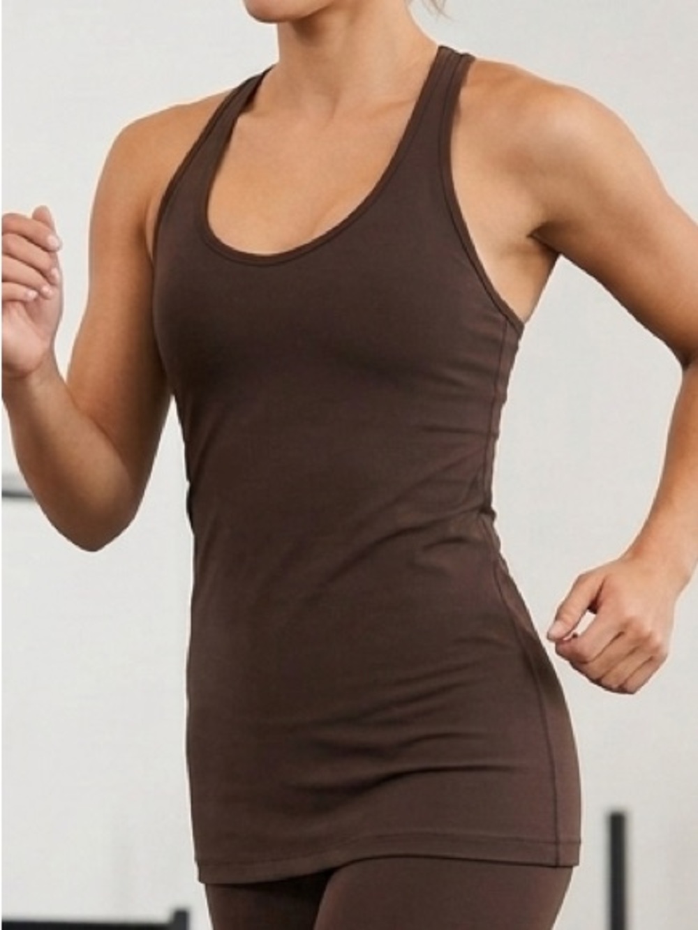lululemon athletica Brown Racerback Training Tank